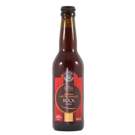 Birra artigianale Bock rossa non pastorizzata linea Gusto & Passione cl.33