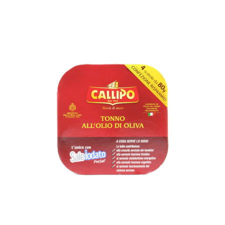 Tonno all'olio oliva Callipo gr.80 x 4