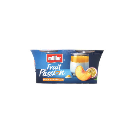 Yogurt Muller fruit passion pesca e maracua gr.125 x 2