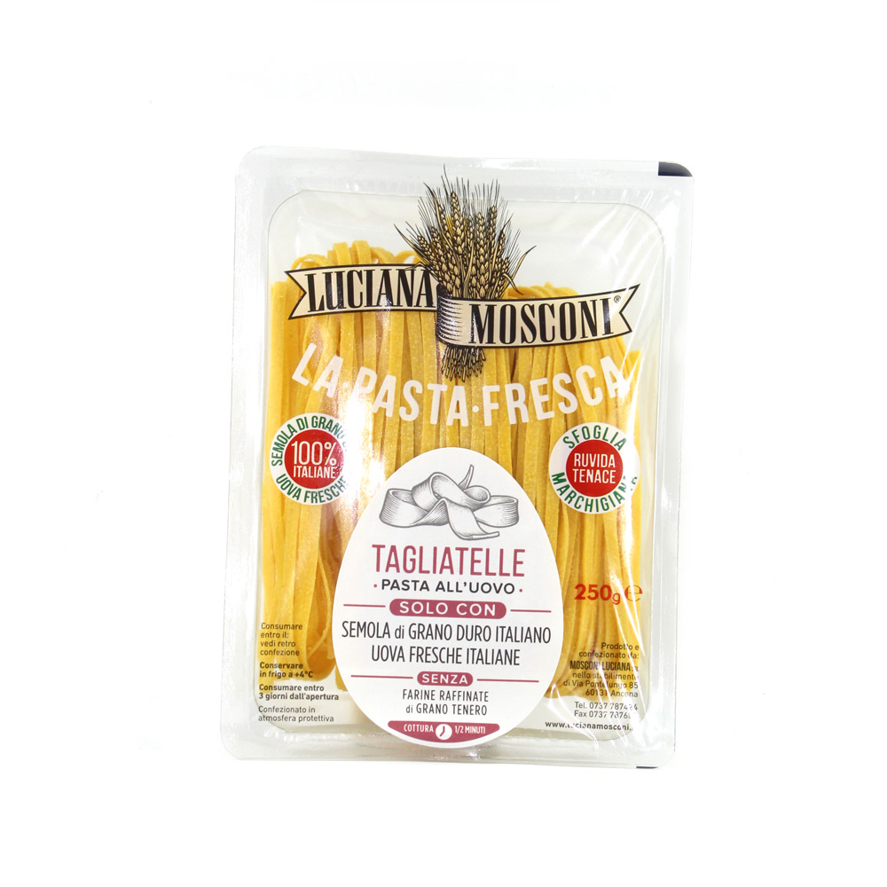 Pasta fresca tagliatelle uovo Luciana Mosconi gr.250