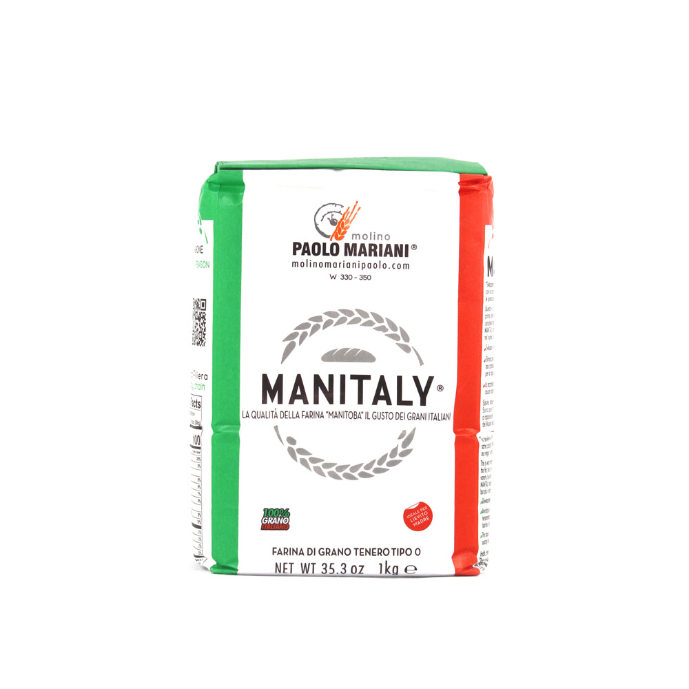 Farina grano tenero tipo 0 Manitaly Molino Paolo Mariani kg.1