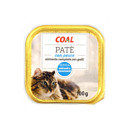 Patè di pesce per gatto gr.100 linea Coal