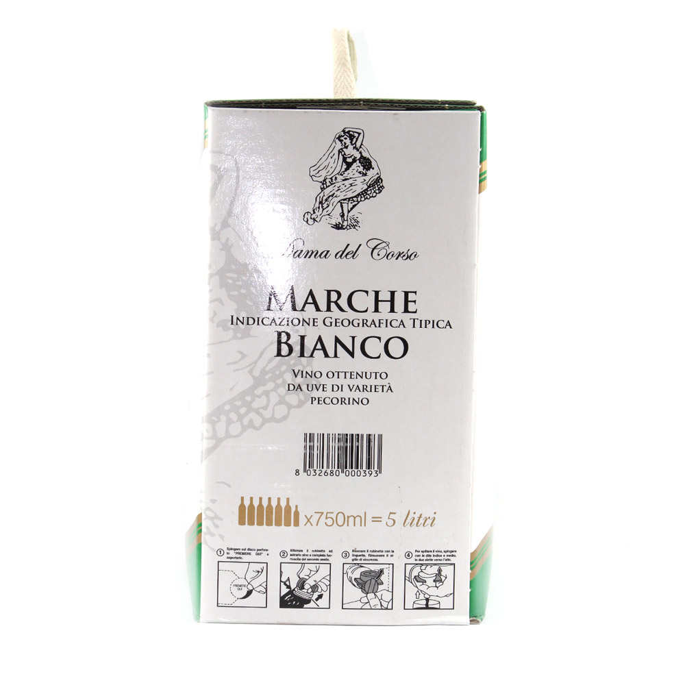 Vino marche bianco pecorino igt Dama del Corso lt.5 - immagine 2