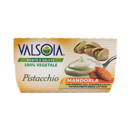 Yogurt a base mandorla con pistacchio Valsoia gr.115 x 2