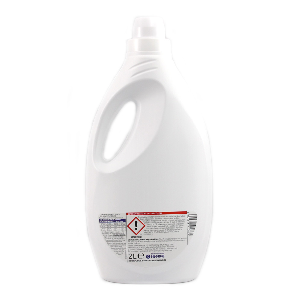 Detersivo liquido salvacolore bucato a mano e lavatrice alla lavanda lt.2 linea Coal - immagine 2
