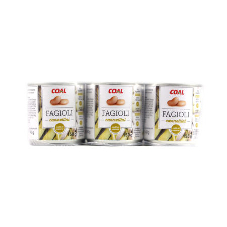 Fagioli cannellini barattolo gr.150 x 3 linea Coal