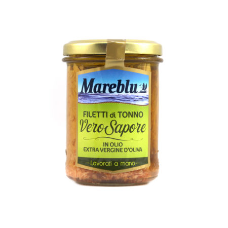 Filetto di tonno olio extra vergine oliva Mareblu vero sapore gr.180