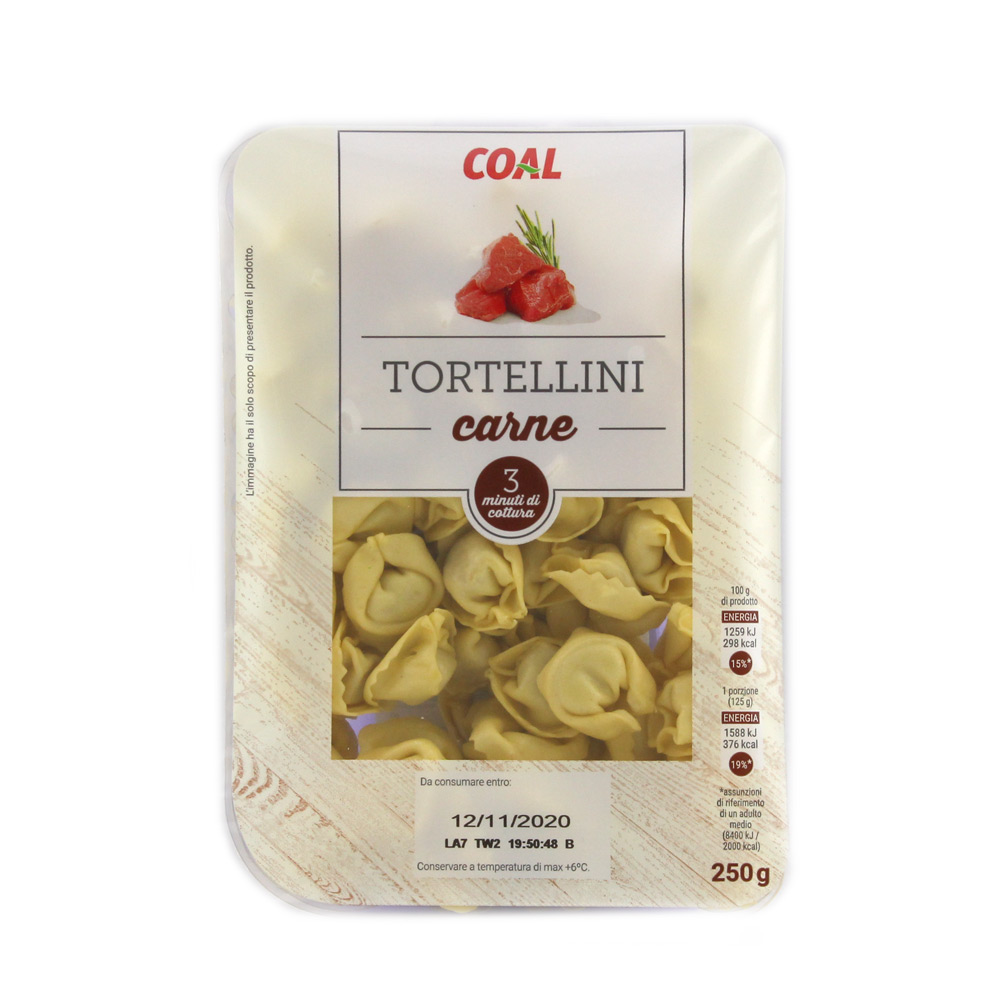 Pasta Fresca Tortellini Carne Gr 250 Linea Coal Www Tiportolaspesa It