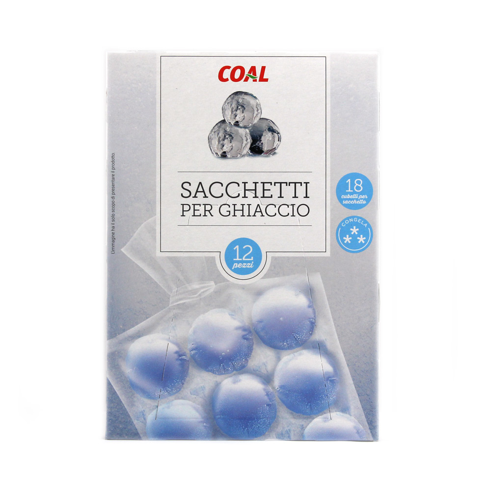 Sacchetti per ghiaccio x 12 linea Coal 