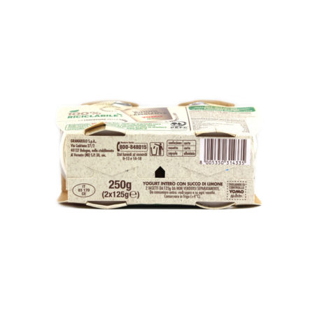 Yogurt intero al succo limone Yomo natura gr.125 x 2 - immagine 2