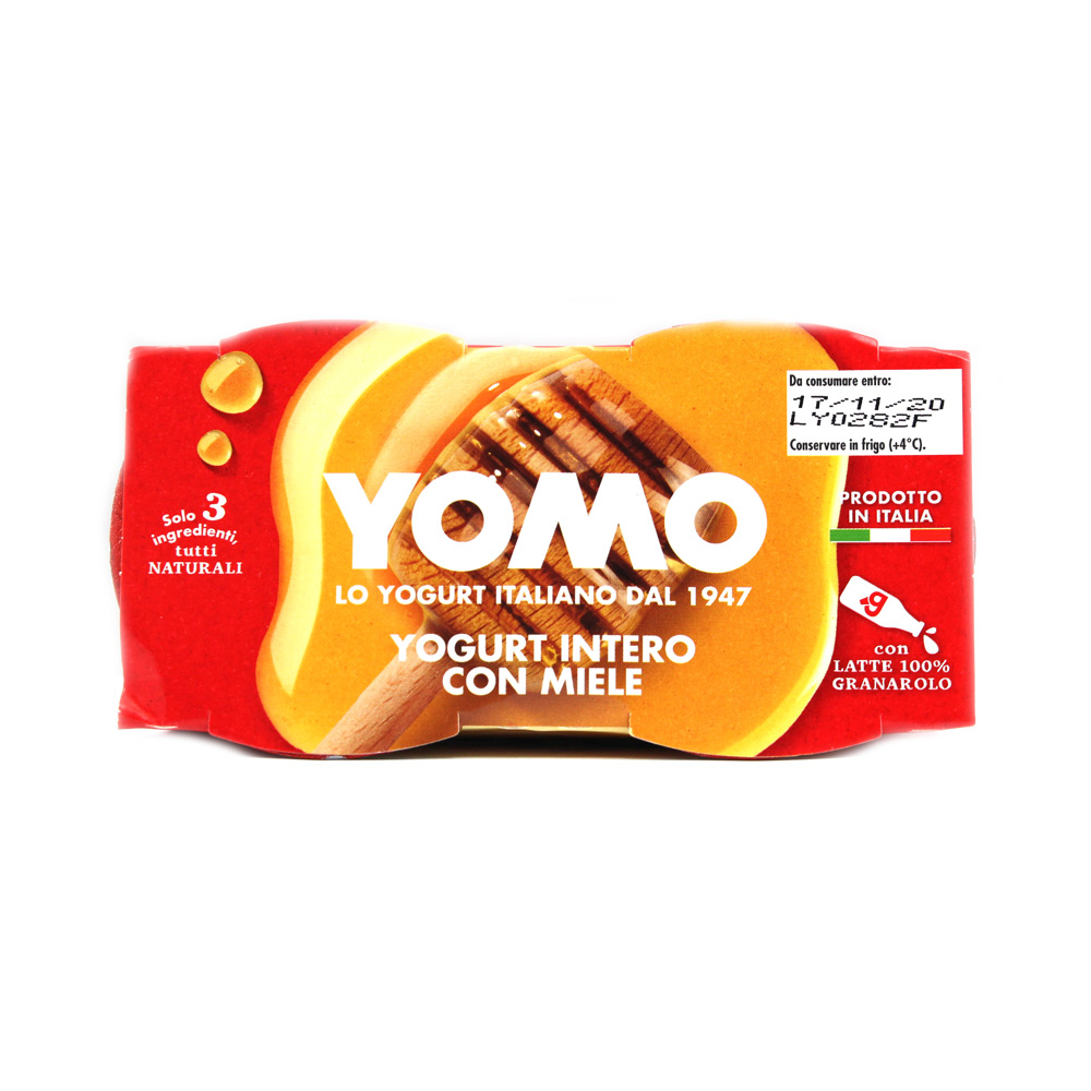 Yogurt intero al miele Yomo gr.125 x 2