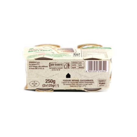 Yogurt intero con zucchero di canna Yomo natura gr.125 x 2 - immagine 4