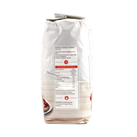 Farina grano tenero tipo 0 per pizza kg.1 linea Coal - immagine 2
