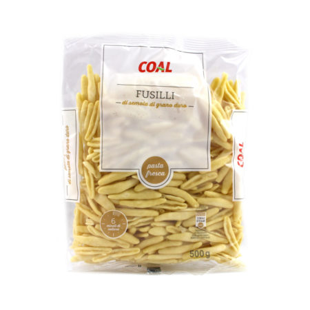 Pasta fresca di semola di grano duro fusilli gr.500 linea Coal