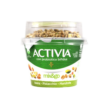 Yogurt Activia Mix & Go con avena, pistacchio e mandorle gr.170