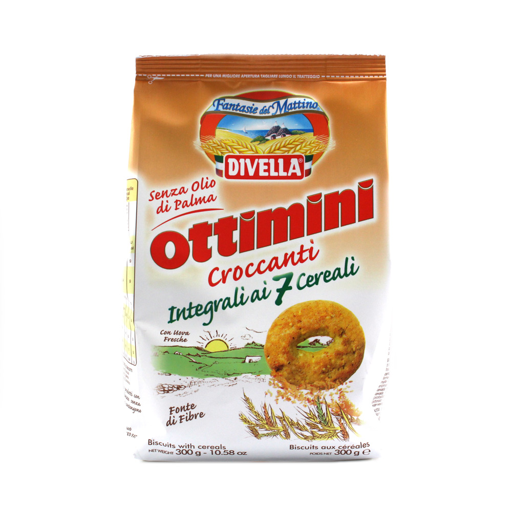 Biscotti croccanti ai 7 cereali Ottimini Divella gr.300