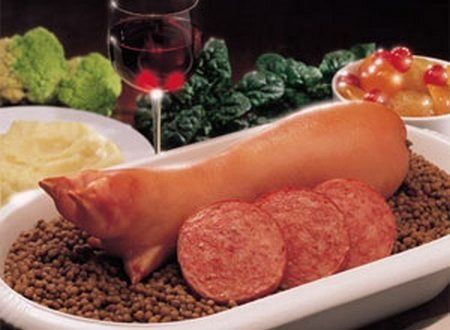 Lenticchie con cotechino e zampone