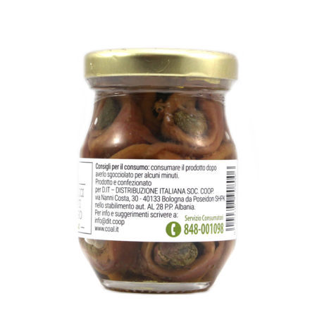 Filetti alici arrotolati con cappero in olio di oliva linea Coal gr.90 - immagine 3