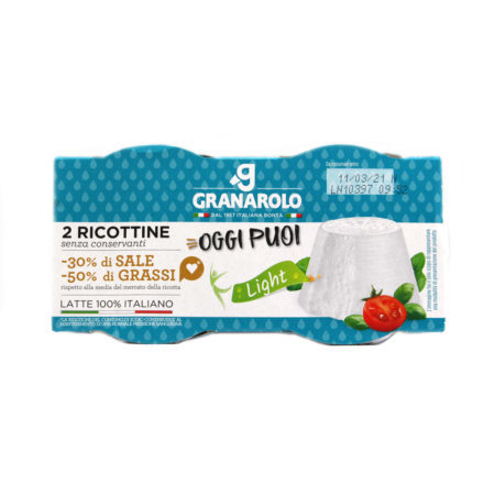 Ricottina oggi puoi light Granarolo gr.100 x 2