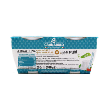 Ricottina oggi puoi light Granarolo gr.100 x 2 - immagine 3