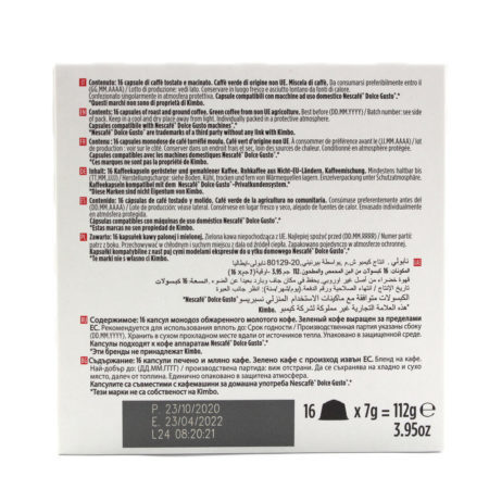 Capsule Kimbo Napoli compatibile x 16 gr.112 - immagine 2