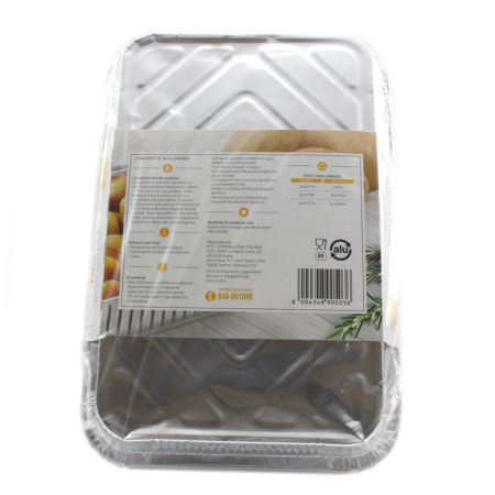 Vaschetta alluminio 6 porzioni x 2 pezzi linea Coal - immagine 2