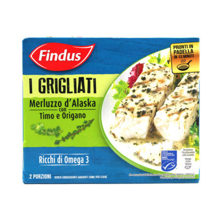 Merluzzo d'Alaska con timo e origano Findus 2 porzioni gr.260