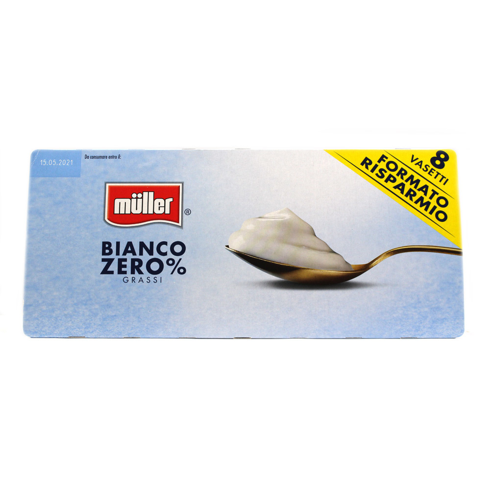 Yogurt bianco 0 % grassi Muller gr.125 x 8