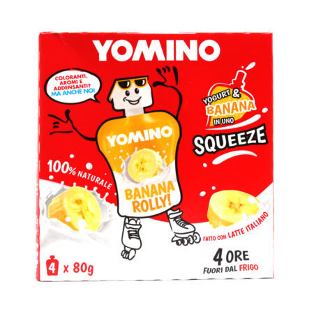 Yogurt Yomino squeeze con banana gr.80 x 4
