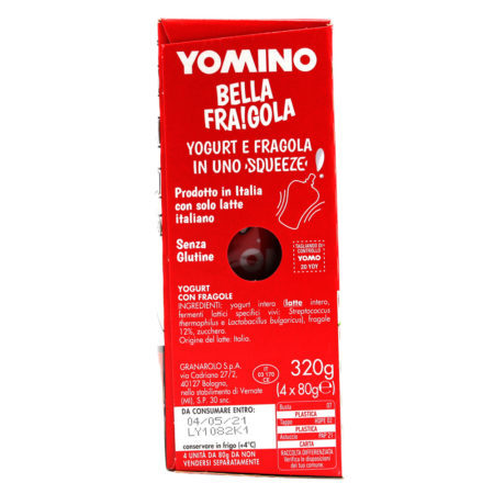 Yogurt Yomino squeeze con fragola gr.80 x 4 - immagine 3