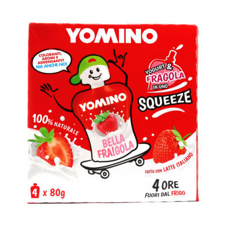Yogurt Yomino squeeze con fragola gr.80 x 4