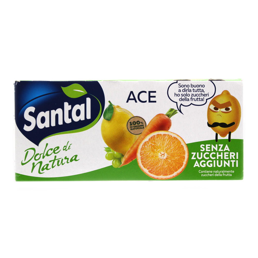 Bevanda Ace Santal senza zucchero ml.200 x 3