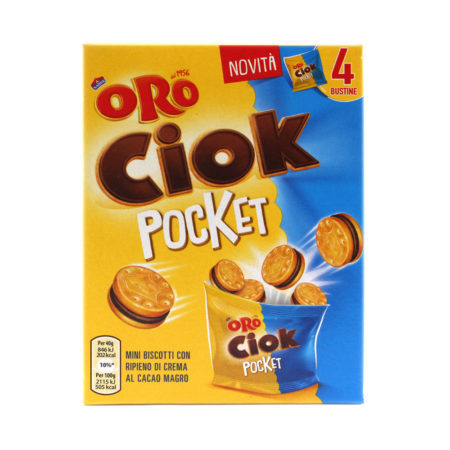 Mini biscotti Oro ciok x 4 pocket gr.160