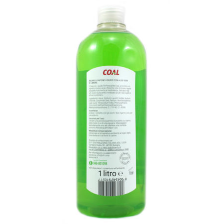 Ricarica sapone liquido con aloe vera e limone lt.1 linea Coal - immagine 2