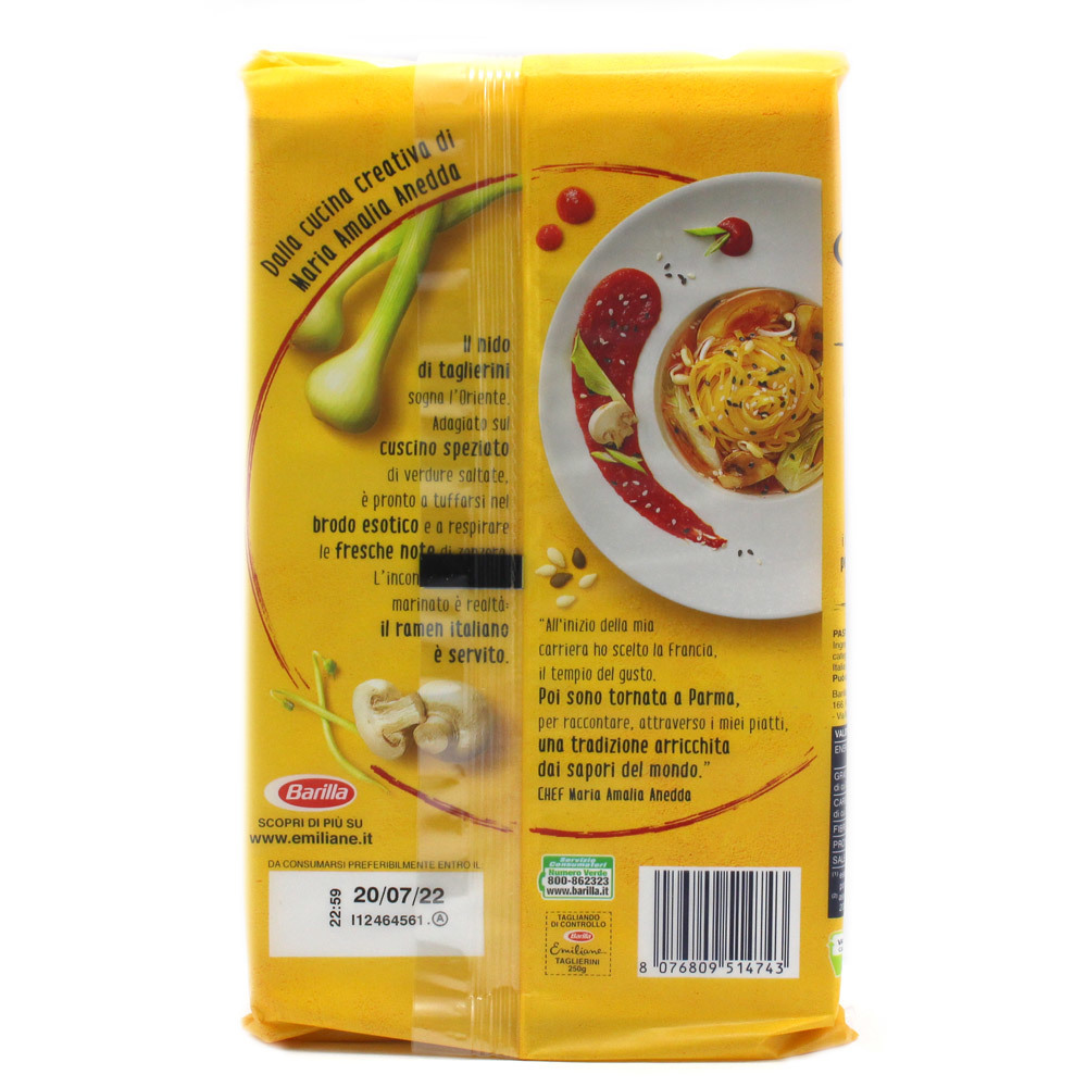 Pasta uovo taglierini emiliane Barilla gr.250 - immagine 2