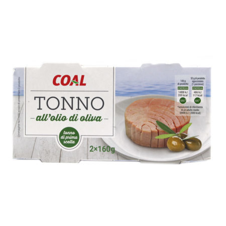 Tonno olio oliva gr.160 x 2 linea Coal