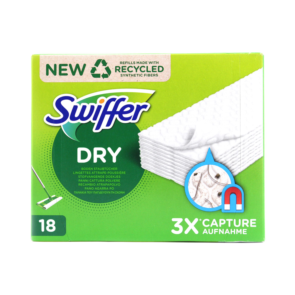 Ricambio panni cattura polvere Swiffer dry x 18 