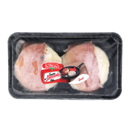 Formaggio tomino del boscaiolo con speck del Caseificio Longo gr.195