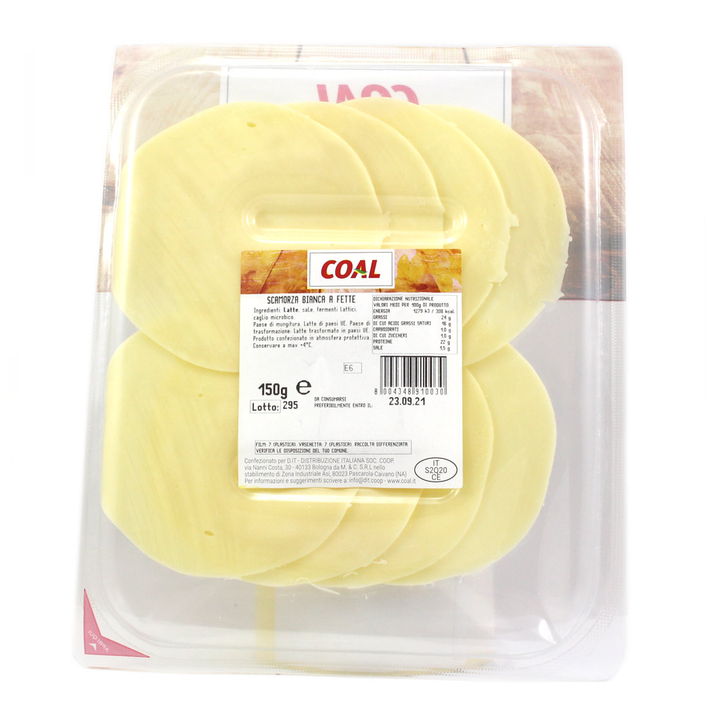 Scamorza bianca a fette gr.150 Linea Coal - immagine 2