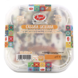 Vaschetta gelato cassata siciliana Sigel gr.600