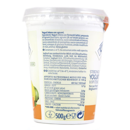Yogurt intero agli agrumi Vipiteno gr.500 - immagine 2