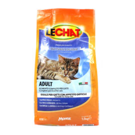 Alimento completo per gatto adulto Le Chat Monge tonno e salmone kg.1,5