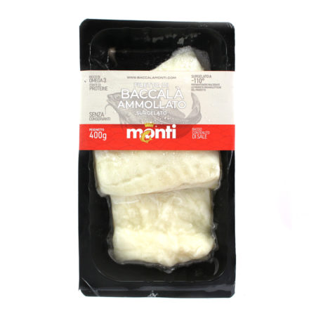 Tranci di filetto di baccalà surgelati Monti gr.400