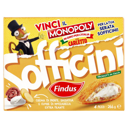 Sofficini Findus con patate salsiccia e mozzarella x 4 gr.266