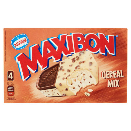 Gelato biscotto Maxibon Nestlè ai cereali mix x 4 gr.380