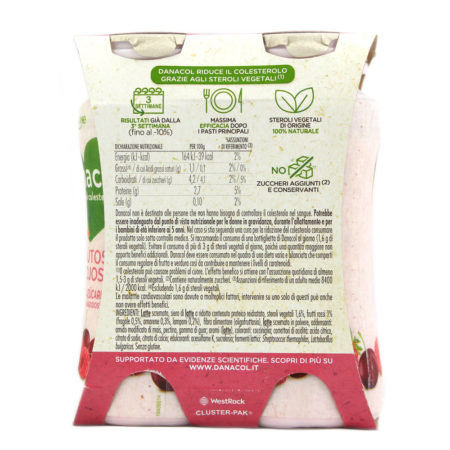 Danacol Danone frutti rossi gr.100 x 4 - immagine 2
