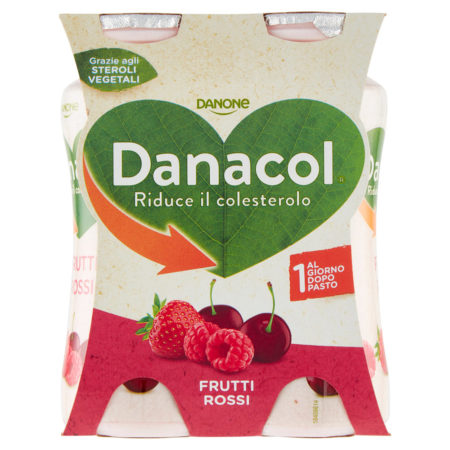 Danacol Danone frutti rossi gr.100 x 4