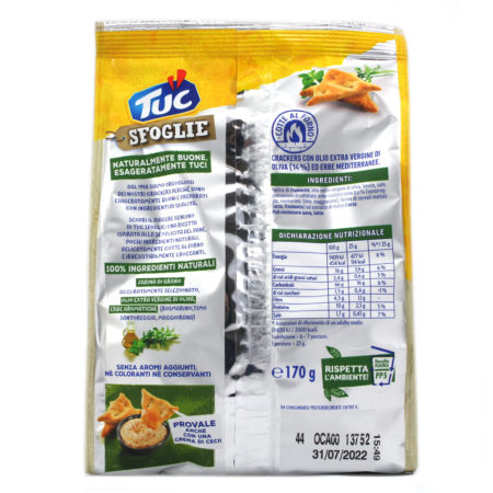 Tuc sfoglie con olio extra vergine oliva  e erbe aromatiche gr.170 - immagine 3