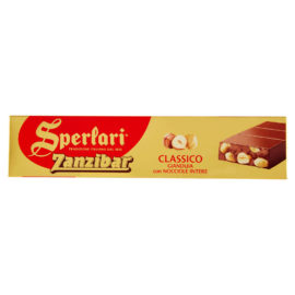 Torrone zanzibar gianduia con nocciole intere Sperlari gr.250