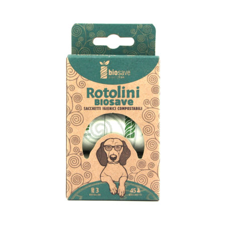 Sacchetti rotolini igienici BIO compostabili x 45